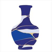 Cinese porcellana vaso vettore azione illustrazioni. porcellana vaso. fiore ciotola. blu e bianca porcellana clip arte. ceramica vaso, antico blu e bianca ceramica vaso.