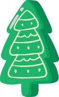 mano disegnato Natale albero illustrazione vettore