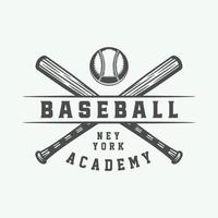Vintage ▾ baseball sport logo, emblema, distintivo, marchio, etichetta. monocromatico grafico arte illustrazione vettore