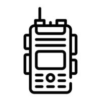 un icona di walkie talkie linea design vettore