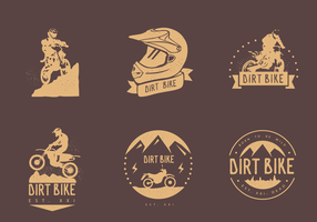 Vettori di logo d'annata della bici della sporcizia