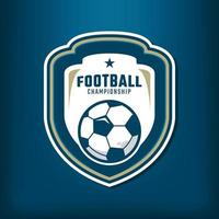 calcio professionale sport elegante logo design vettore