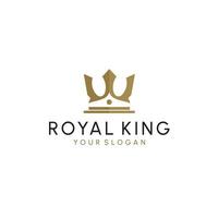 corona logo reale re Regina astratto logo design vettore modello. geometrico simbolo logotipo concetto icona.