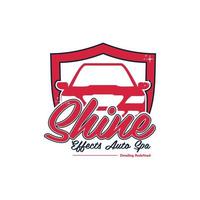 auto lavare brillante distintivo moderno logo vettore