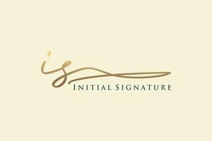 iniziale è lettera firma logo modello elegante design logo. mano disegnato calligrafia lettering vettore illustrazione.