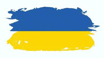 creativo grunge struttura ucraino colorato bandiera vettore