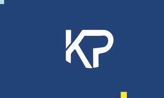 kp alfabeto lettere iniziali monogramma logo kp, pk, K e palfato lettere iniziali monogramma logo vettore