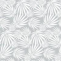 sfondo di bianca tropicale palma le foglie. disegnato a mano vettore illustrazione di impianti isolato su un' grigio sfondo.