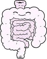 cartone animato intestini personaggio vettore