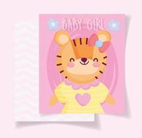 scheda della tigre della neonata vettore