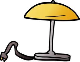 cartone animato scarabocchio lampada vettore