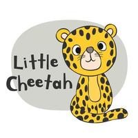 piccolo ghepardo disegnato a mano
