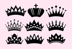 Icone vettoriali di corone