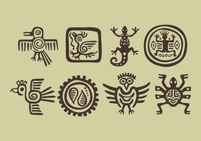Icone di Incas di vettore