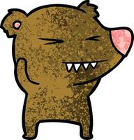 orso cartone animato personaggio vettore