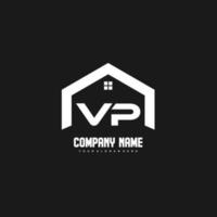 vp iniziale lettere logo design vettore per costruzione, casa, vero proprietà, costruzione, proprietà.