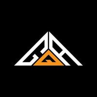 gqa lettera logo creativo design con vettore grafico, gqa semplice e moderno logo nel triangolo forma.