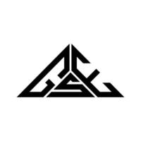 gse lettera logo creativo design con vettore grafico, gse semplice e moderno logo nel triangolo forma.