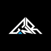 gnr lettera logo creativo design con vettore grafico, gnr semplice e moderno logo nel triangolo forma.