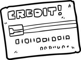 cartone animato credito carta vettore