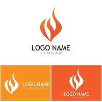 fuoco fiamma logo vettore concetto design