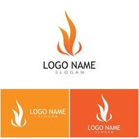 fuoco fiamma logo vettore concetto design