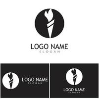 torcia con fiamma logo vettore illustrazione design