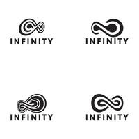 infinito vettore logo modello illustrazione design.