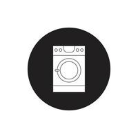 lavaggio macchina icona per sito web simbolo icona presentazione vettore