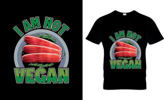 vegano maglietta disegno, vegano maglietta slogan e abbigliamento disegno, vegano tipografia, vegano vettore, vegano illustrazione vettore
