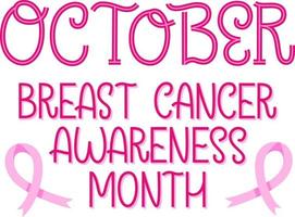 ottobre Seno cancro consapevolezza mese manifesto con rosa nastro illustrazione. supporto donne Salute. vettore design striscione.