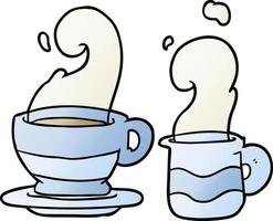 cartone animato tazza di caffè vettore