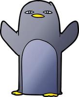 cartone animato pinguino personaggio vettore