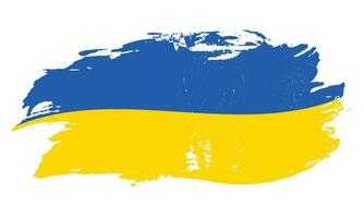 ondulato stile nuovo astratto grunge struttura Ucraina bandiera vettore