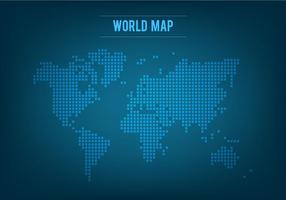 Mappa del mondo mosaico vettoriale gratis