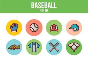 Icone gratis di baseball vettore