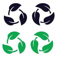 bio ricicla icona vettore design
