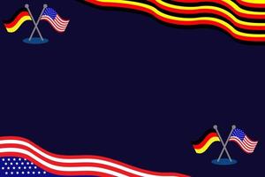 americano e Tedesco bandiera sfondo vettore con copia spazio la zona. adatto per uso per Tedesco America giorno eventi