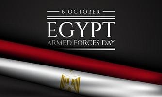 Egitto armato forze giorno sfondo design. vettore