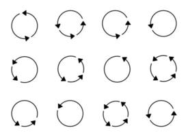 freccia cerchio design illustrazione isolato su trasparente sfondo vettore