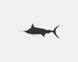 Marlin vettore silhouette