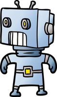 cartone animato personaggio robot vettore
