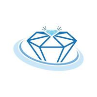 diamante logo modello vettore icona