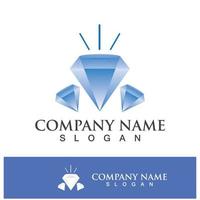 diamante logo modello vettore icona