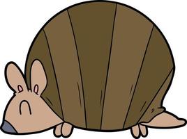 cartone animato armadillo personaggio vettore