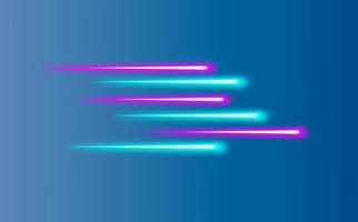dinamico Linee neon effetto, fantascienza futuristico astratto pendenza blu viola rosa neon raggiante leggero effetto forma tubi. logo design modello. vettore colorato creativo cartello isolato su blu sfondo