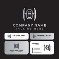 lettera hb schema logo, adatto per qualunque attività commerciale o personale identità. vettore