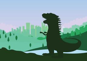 Godzilla Illustration gratuito vettore