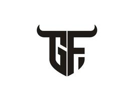 iniziale gf Toro logo design. vettore