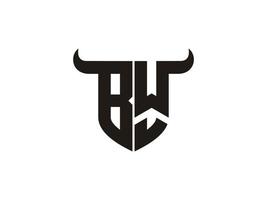 iniziale bw Toro logo design. vettore